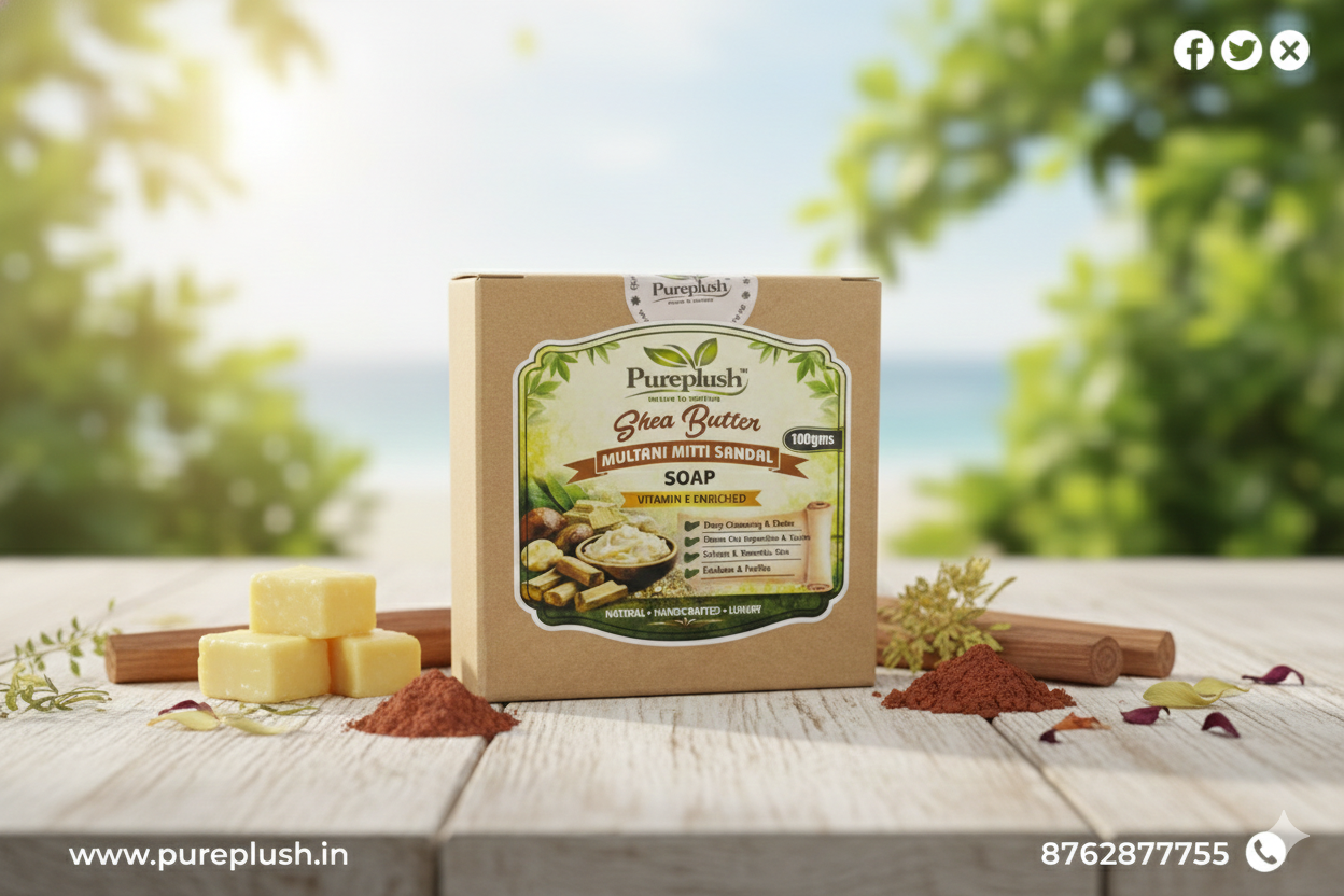 Pureplush Sheabutter Multani Mitti Soap - Alternate View