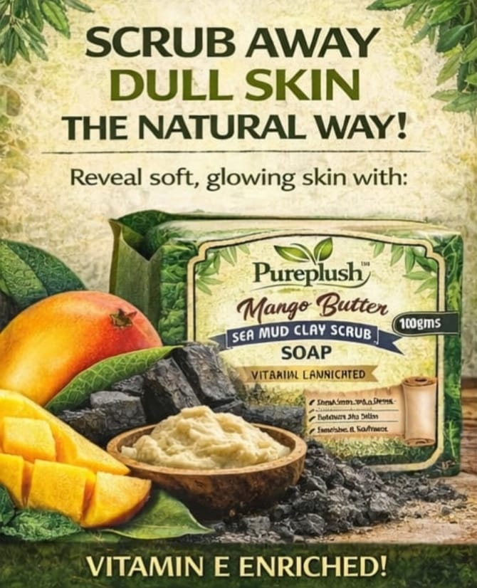 Pureplush mangobutter Mud Sea Clay Soap - Alternate View