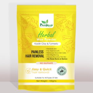 Herbal Wax Powder – Kaolin Clay & Turmeric (100g)